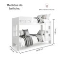 Ver imagem 7 de Beliche Infantil/Juvenil 100% MDF com Prateleira July