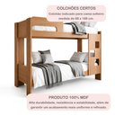 Ver imagem 6 de Beliche Infantil/Juvenil 100% MDF com Prateleira July