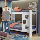 Ver imagem 6 de Beliche Infantil/Juvenil 100% MDF com Prateleira July