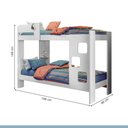 Ver imagem 5 de Beliche Infantil/Juvenil 100% MDF com Prateleira July