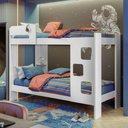 Ver imagem 1 de Beliche Infantil/Juvenil 100% MDF com Prateleira July