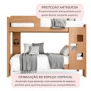 Ver imagem 5 de Beliche Infantil/Juvenil 100% MDF com Prateleira July
