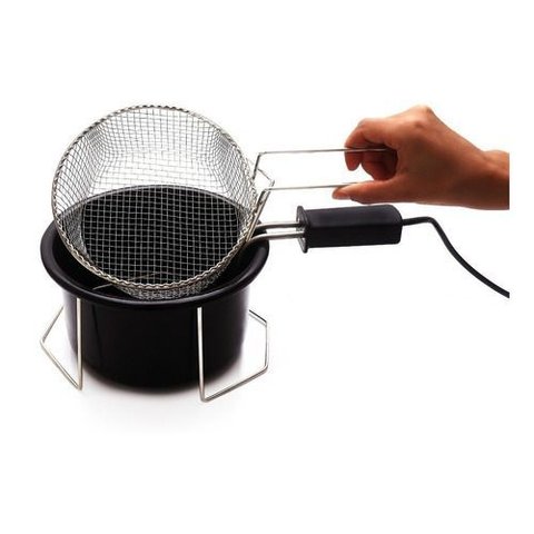 Fritadeira Elétrica Redonda Ipe Cozinhas 1,5 L Tacho Esmaltado 1200w 220v Portátil Voltage:110v:220v