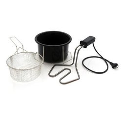 Fritadeira Elétrica Redonda Ipe Cozinhas 1,5 L Tacho Esmaltado 1200w 220v Portátil Voltage:110v:220v - 3