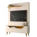 Ver imagem 1 de Home Theater para TV de até 55" Polegadas 3 Portas Polli Cinamomo/Off White