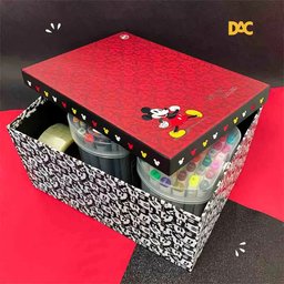 Caixa Organizadora Dac Retangular Média Cartonada Disney Mickey - 3 Caixa Organizadora Dac Retangular Média Cartonada Disney Mickey - 3