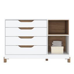 Cômoda Infantil Retrô 100% Mdf Porta 4 Gavetas Zara - 3 Cômoda Infantil Retrô 100% Mdf Porta 4 Gavetas Zara - 3