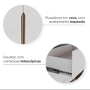 Ver mais imagens de Cômoda Infantil Retrô 100% Mdf Porta 4 Gavetas Zara Yescasa