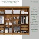 Ver imagem 7 de Guarda-Roupa Casal com Pés 8 Portas 4 Gavetas França Espresso Móveis