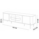 Ver imagem 6 de Rack para Sala de Estar TV 75 pol Orgânico Industrial com LED 180cm Suy B02 Fendi Carvalho - Lyam