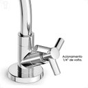 Ver imagem 3 de Torneira Incepa Cozinha Mesa Bica Movel Zip Cromada e Arejador B5008i9cr3