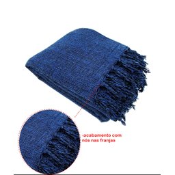 Kit 2 Mantas para Sofá Tipo Manta Capa de Sofá 2,40 X 1,80 Várias Cores:azul Mesclado - 2