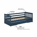 Ver imagem 4 de Bicama Infantil Mission em Madeira Maciça/MDF Azul