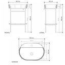 Ver imagem 3 de Gabinete de Banheiro 60x40cm Di Monaco Branco Standard