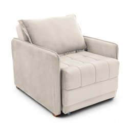 Poltrona Cama Reclinável Retrátil Viena Veludo Castor - Loja Sheep - 8