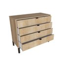 Ver imagem 4 de Cômoda Falkk Queens 4 Gavetas