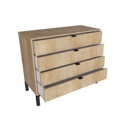 Cômoda Falkk Queens 4 Gavetas - 4 Cômoda Falkk Queens 4 Gavetas - 4