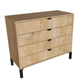 Cômoda Falkk Queens 4 Gavetas - 2 Cômoda Falkk Queens 4 Gavetas - 2