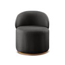 Ver imagem 5 de Poltrona Curva Moderna Brenda Design Arredondado Yescasa Preto