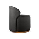 Ver imagem 6 de Poltrona Curva Moderna Brenda Design Arredondado Yescasa Preto