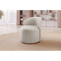 Poltrona Curva Moderna Brenda Design Arredondado - 2