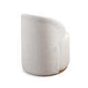 Ver mais imagens de Poltrona Curva Moderna Design Arredondado Em Linho Brenda Yescasa Bege Nude
