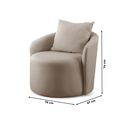 Ver imagem 4 de Poltrona Decorativa para Sala de Estar Redonda Califórnia