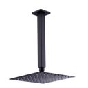 Ver imagem 1 de Ducha Chuveiro Slim Prizi Quadrado 20x20cm Inox 304 Preta de