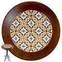 Ver imagem 2 de Mesa Madeira Azulejo 60cm - Bistrô Fixa 98cm - Natural - Anos Dourados