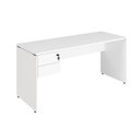 Ver imagem 2 de Mesa Escritório 160cm X 70cm Pé Painel Gaveteiro 2 Gav. F5 Cor:branco