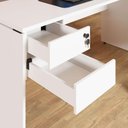 Ver imagem 5 de Mesa Escritório 160cm X 70cm Pé Painel Gaveteiro 2 Gav. F5 Cor:branco