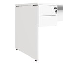 Ver imagem 4 de Mesa Escritório 160cm X 70cm Pé Painel Gaveteiro 2 Gav. F5 Cor:branco