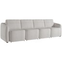 Ver imagem 1 de Sofá Cama para Sala de Estar 5 Lugares 436cm Montserrat K01 Bouclê Creme - Lyam Decor