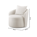 Ver imagem 4 de Poltrona Decorativa Redonda Califórnia Bege Nude