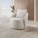 Ver imagem 1 de Poltrona Decorativa Redonda Califórnia Bege Nude