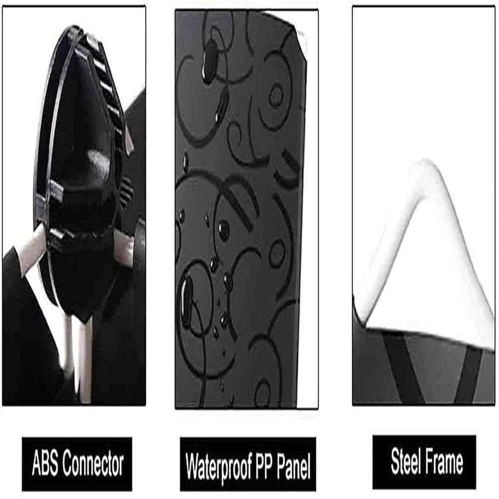 Armário Organizador Modular Multiuso 4 Prateleiras Preto - 6