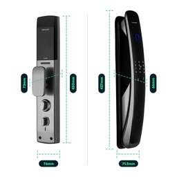 Fechadura Digital Eletrônica Inteligente com Multi Controle de Acesso Alta Segurança Zigbee Geonav - 3