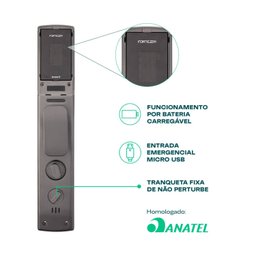 Fechadura Digital Eletrônica Inteligente com Multi Controle de Acesso Alta Segurança Zigbee Geonav - 6