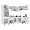 Ver imagem 6 de Cozinha Completa de Canto Veneza GW Multimóveis MP2064 com Armário e Balcão Branca