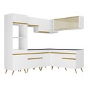 Ver imagem 7 de Cozinha Completa de Canto Veneza GW Multimóveis MP2064 com Armário e Balcão Branca