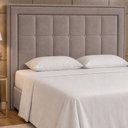 Ver imagem 1 de Cabeceira para Cama Box Queen 160cm Wellbe Veludo Nobre Avelã - Sallar Home