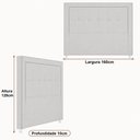 Ver imagem 2 de Cabeceira para Cama Box Queen 160cm Wellbe Veludo Nobre Avelã - Sallar Home