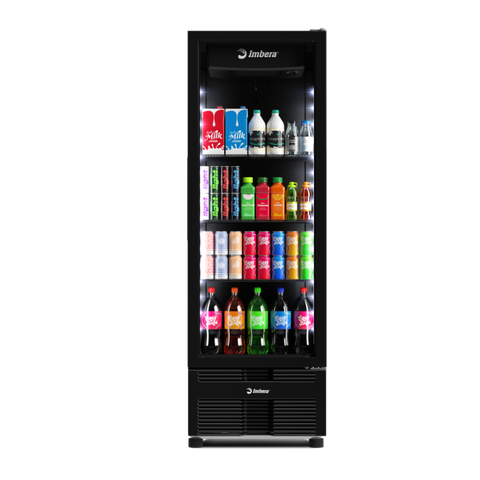 Refrigerador Expositor Vertical Imbera 569 Litros Full Black Vrs19 Bivolt Inverter