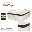 Ver imagem 7 de Conjunto Cama Box+Colchão Queen Size Mola ENSACADA Privillege158X198x74cm