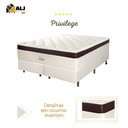 Ver mais imagens de Conjunto Cama Box+Colchão Queen Size Mola ENSACADA Privillege158X198x74cm