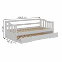 Ver imagem 3 de Bicama Infantil em Madeira Maciça/MDF American Branco
