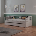 Ver imagem 5 de Bicama Infantil em Madeira Maciça/MDF American Branco