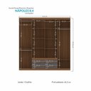 Ver imagem 5 de Guarda Roupa Casal 8 Portas 4 Gavetas Nápoles com Espelhos