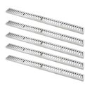 Ver imagem 1 de Kit 5 Ralo Grelha Linear Caixilho Alumínio Escovado 10x100cm