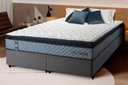 Ver imagem 1 de Conjunto Cama Box Espuma Chicago Cinza Queen 158x198x57